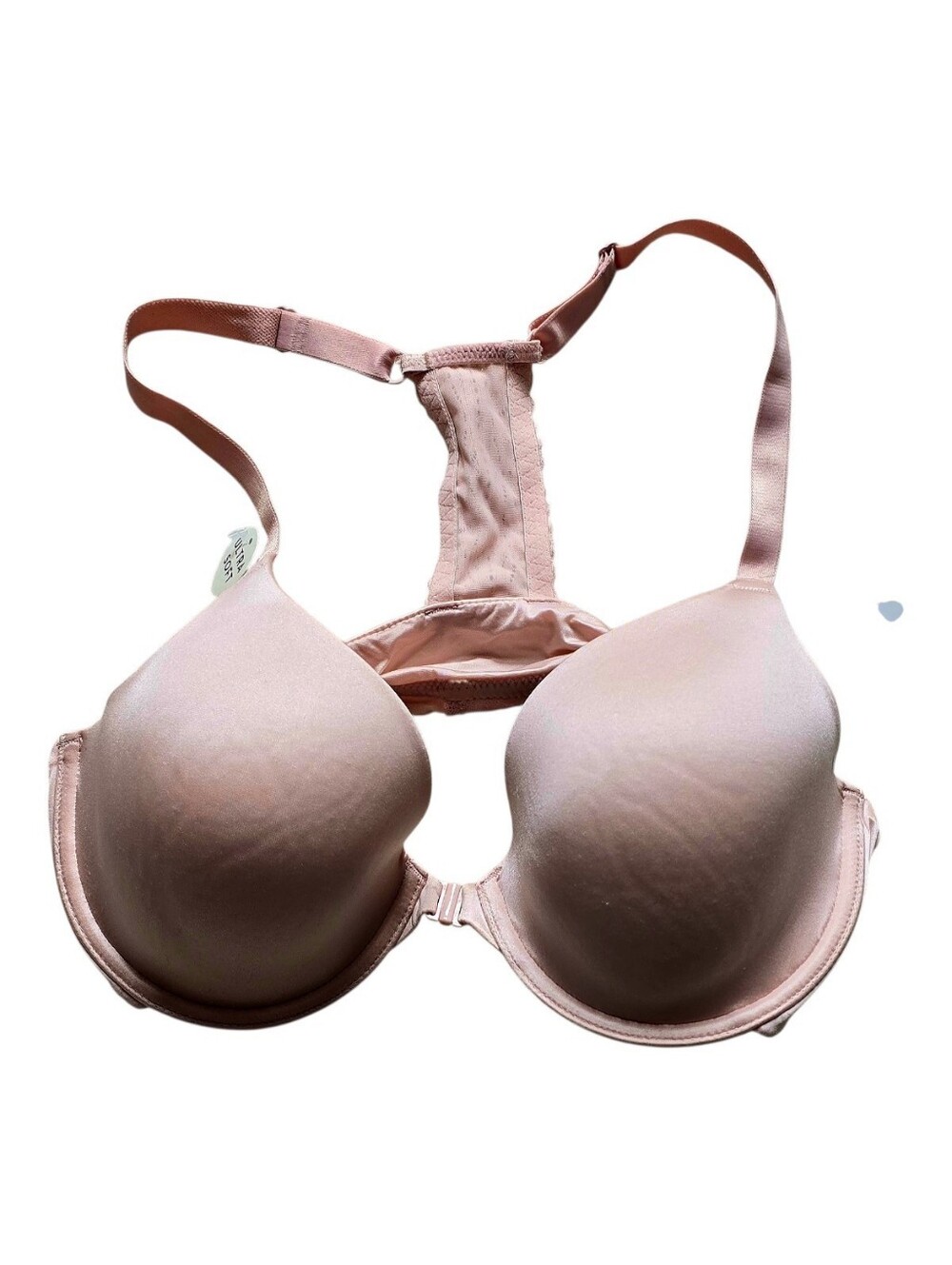 New W/tag b.tempted Soft Pink Racerback Molded T-Shirt Bra 38C